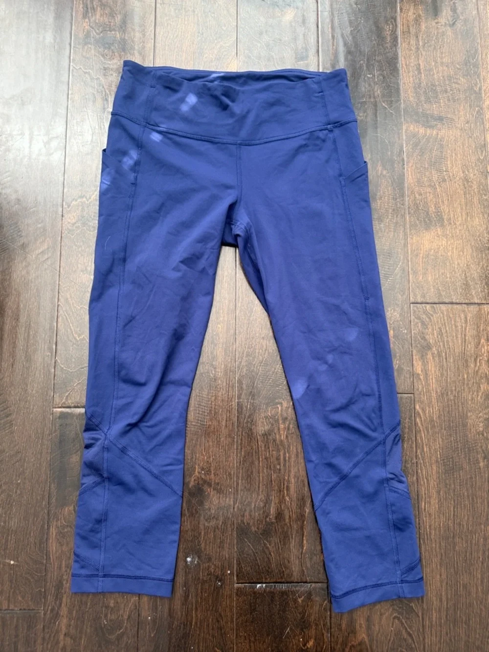 Lululemon Fast and Free high-rise cropped purple leggings size 6